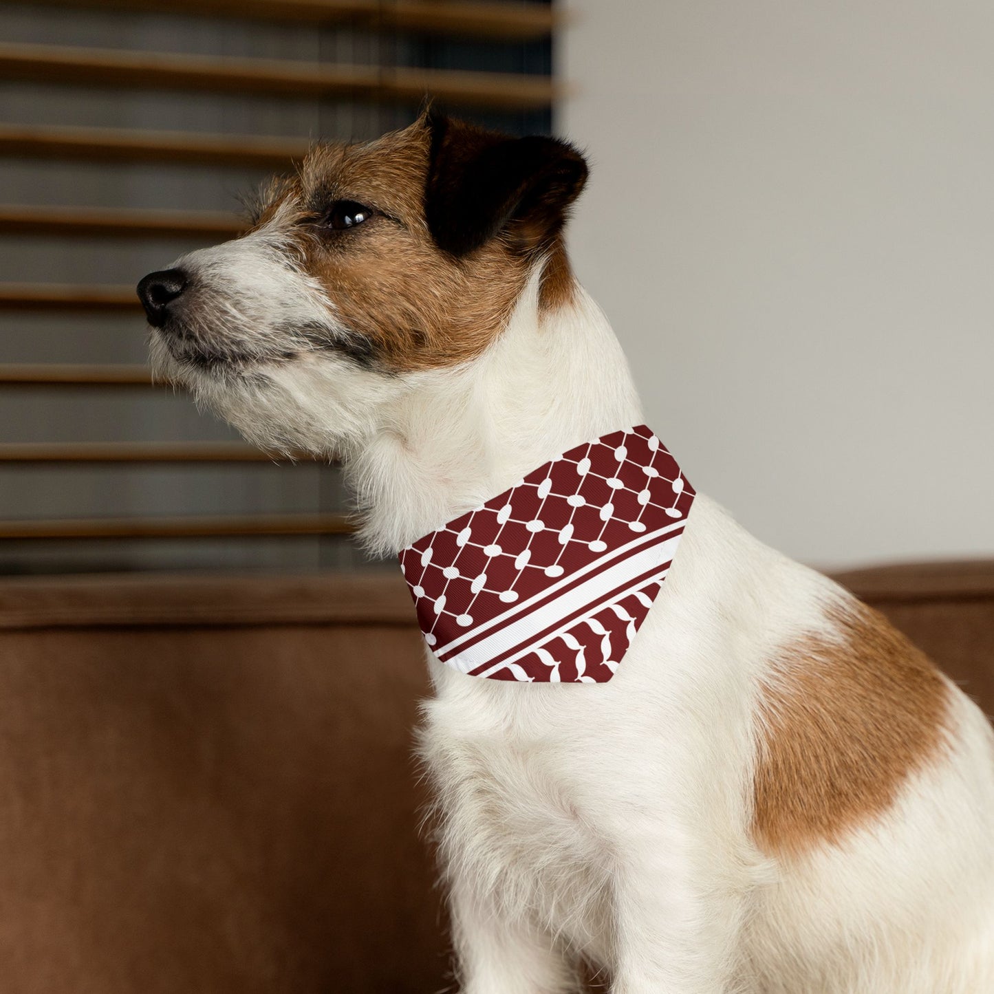 Red Pet Keffiyeh Collar - Jaffa Pirate Radio