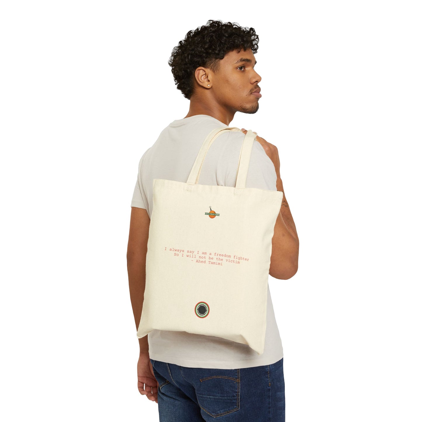 Ahed Tamimi Icon Tote Bag | Palestinian Resistance