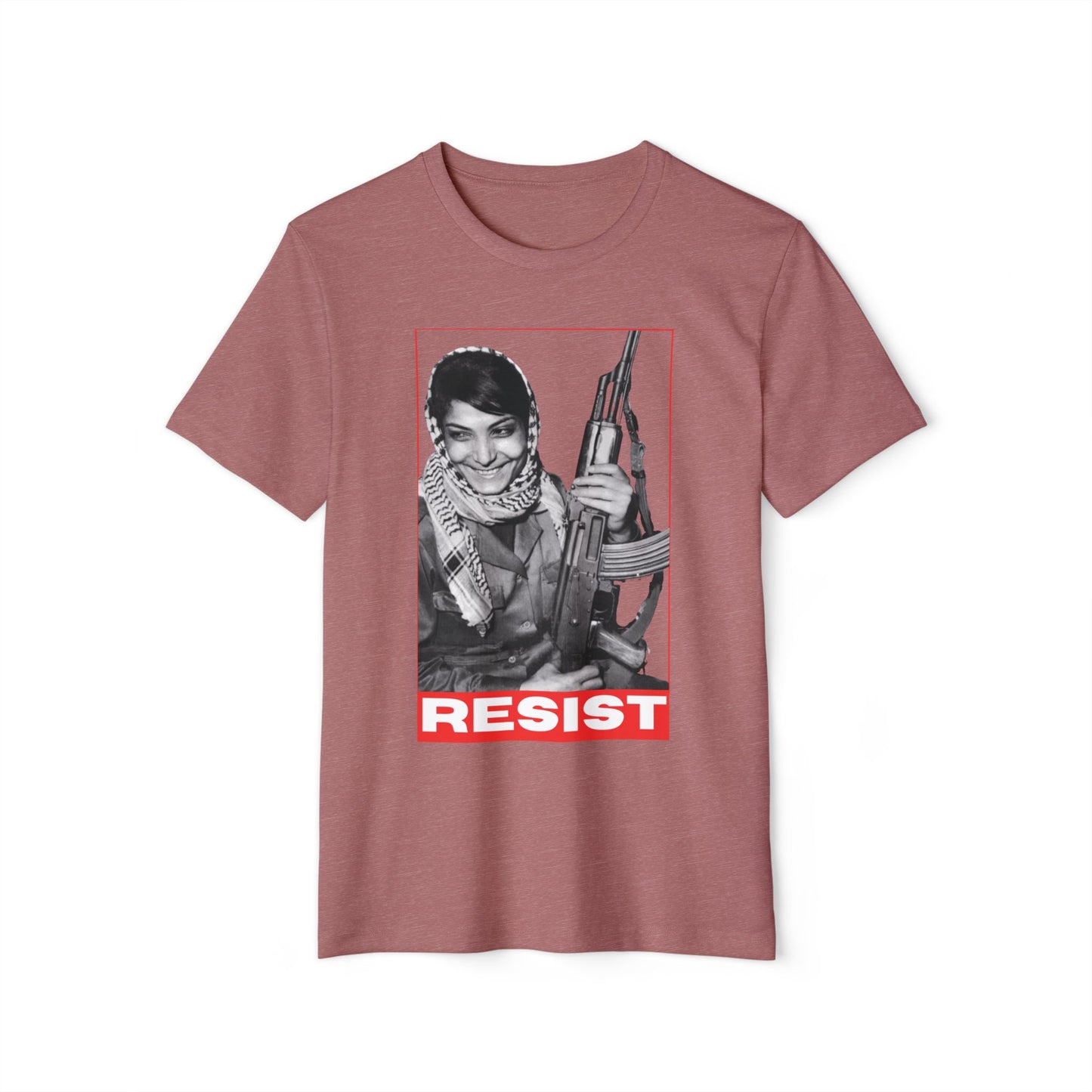 Recycled Organic Leila Khaled Icon Tee | Palestinian  Resistance - Jaffa Pirate Radio