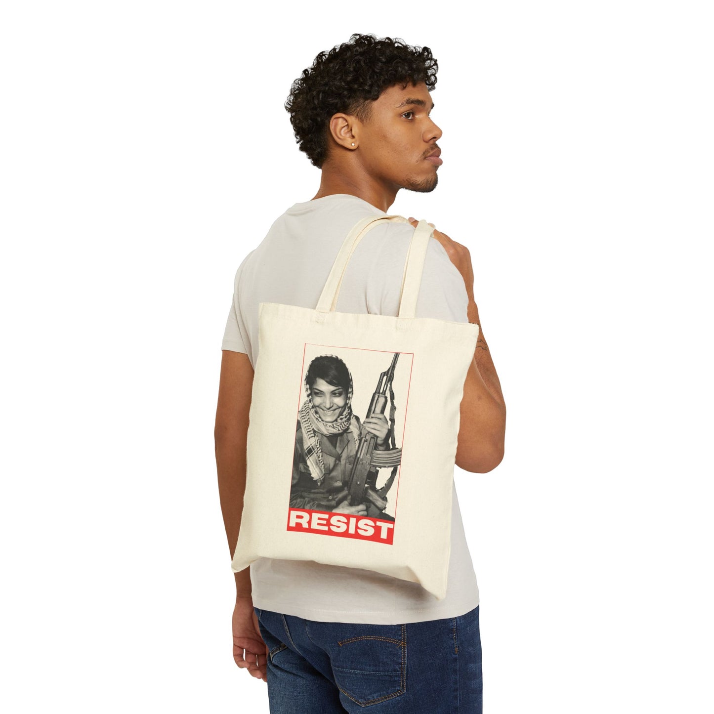 Layla Khaled Icon Tote Bag | Palestinian Resistance