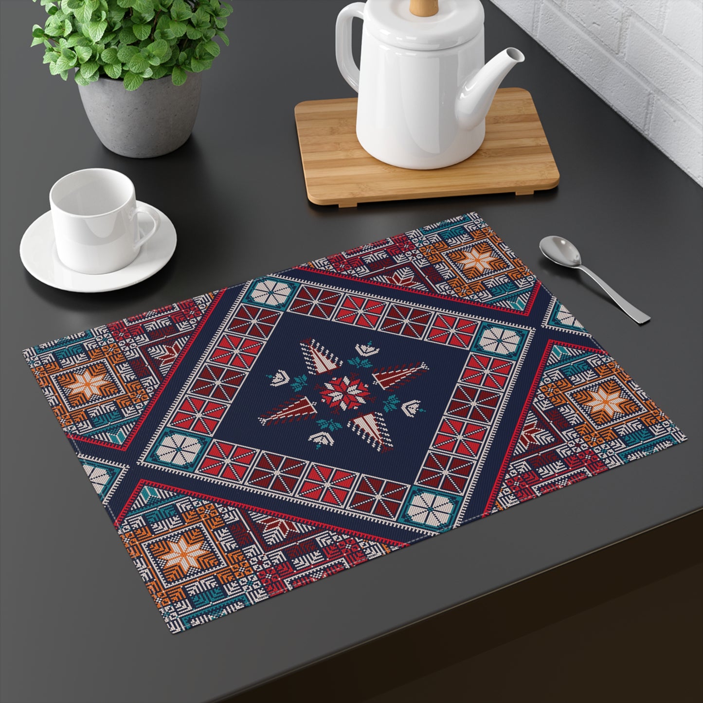 Palestinian Pattern Tatreez Placemat