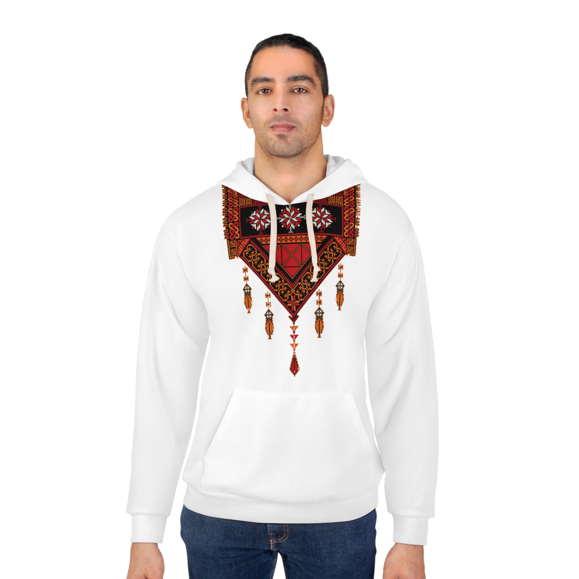 Tatreez Print Hoodie | Palestinian Tradition - Jaffa Pirate Radio