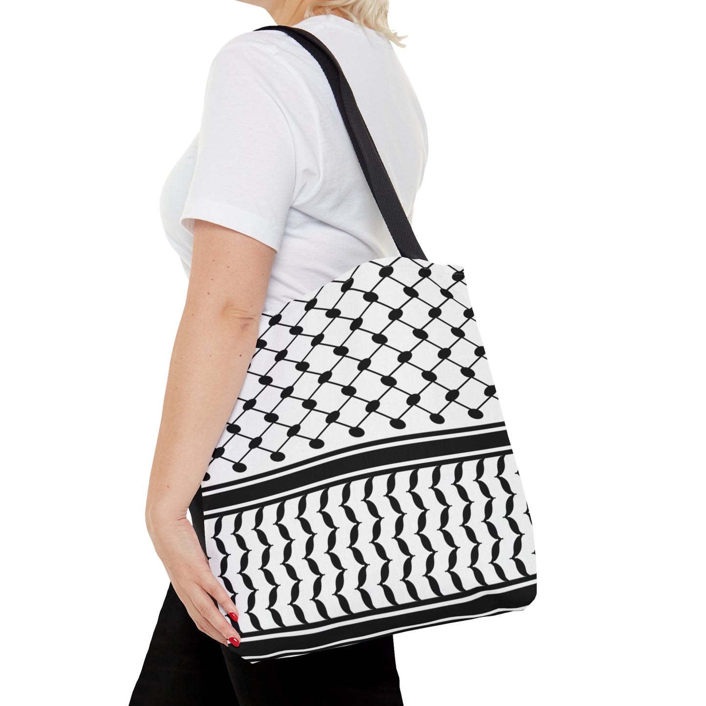 Keffiyeh Print Tote Bag | Palestinian Tradition