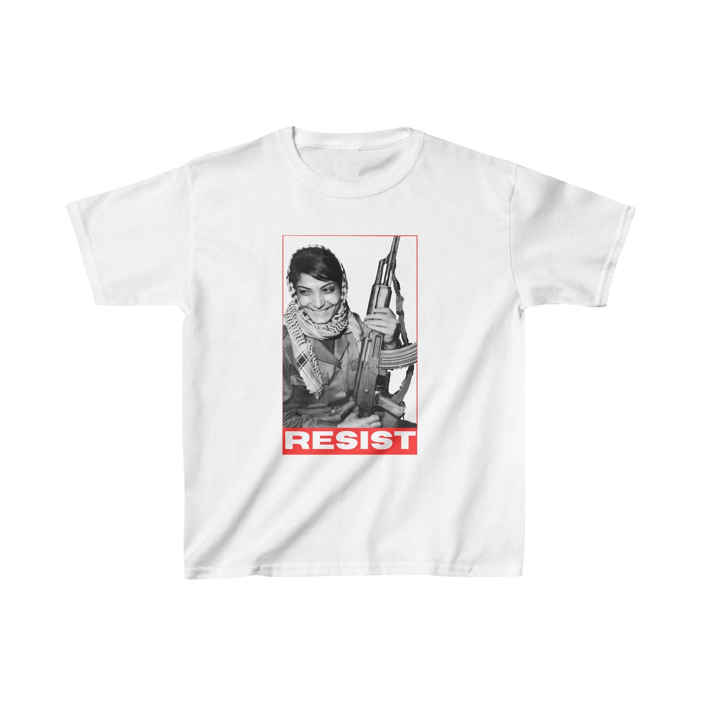 Kids Leila Khaled Icon Tee | Palestinian Resistance - Jaffa Pirate Radio