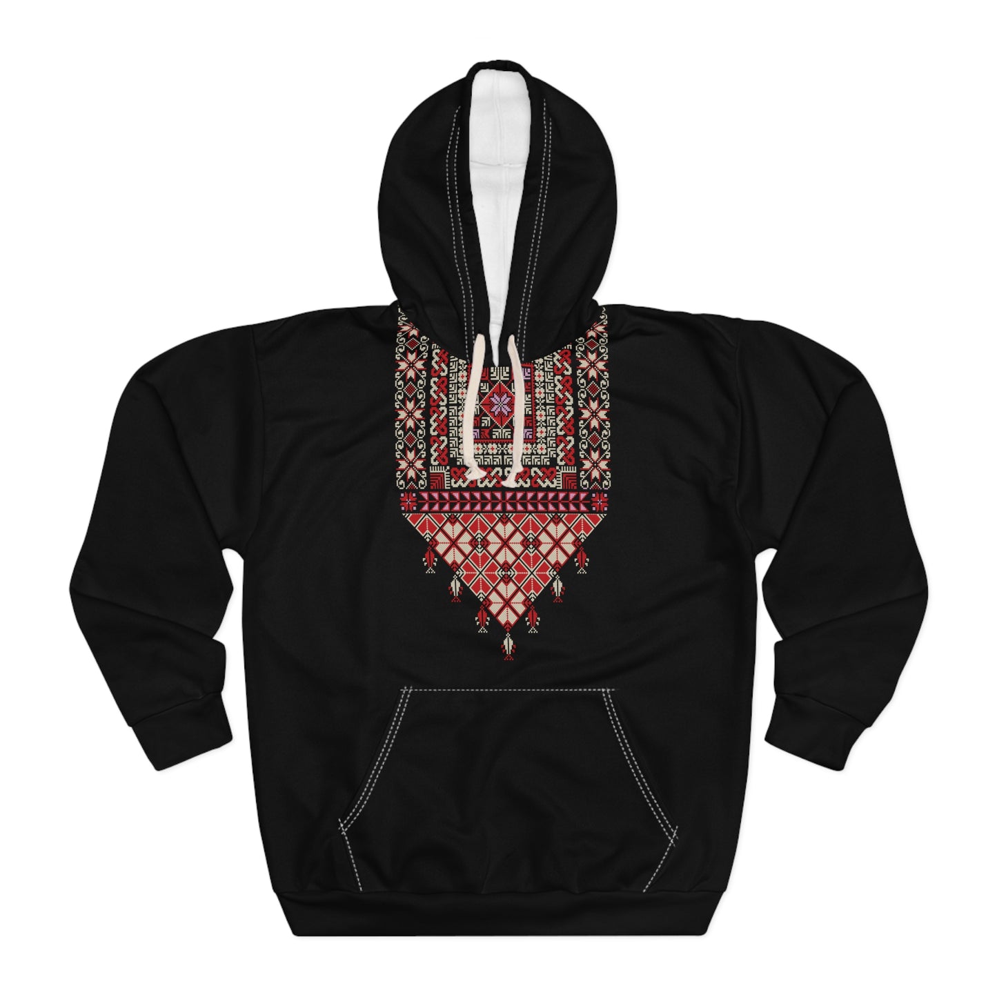 Tatreez Print Hoodie | Palestinian Tradition - Jaffa Pirate Radio