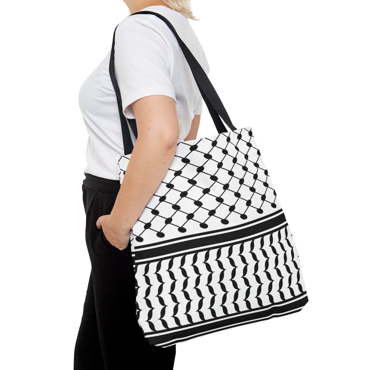 Keffiyeh Print Tote Bag | Palestinian Tradition