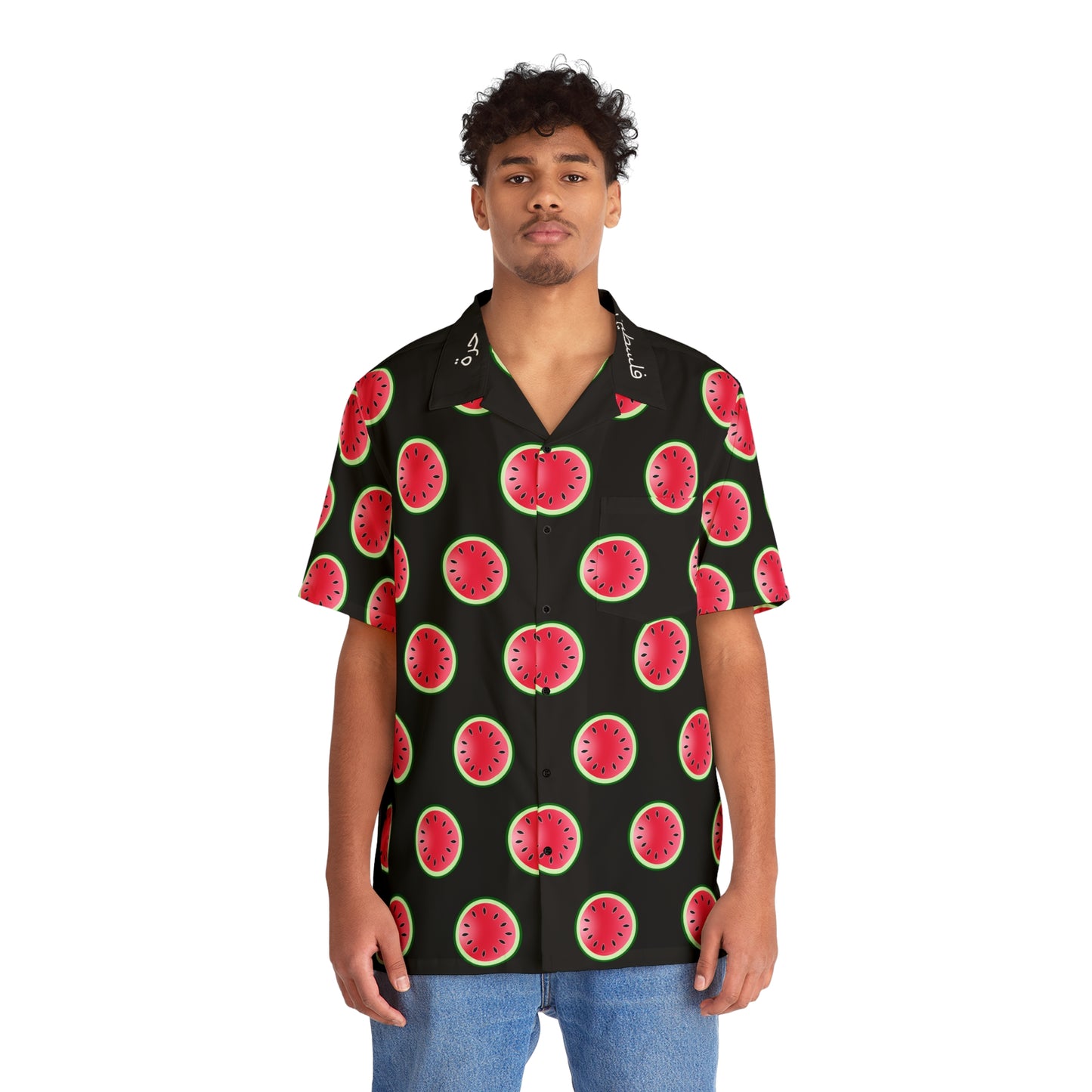 Hawaiian Palestinian Watermelon Pattern Shirt