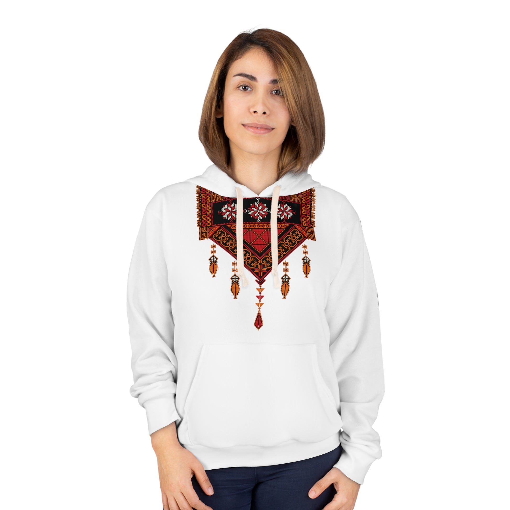 Tatreez Print Hoodie | Palestinian Tradition - Jaffa Pirate Radio