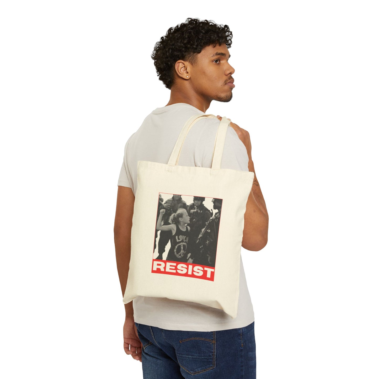 Ahed Tamimi Icon Tote Bag | Palestinian Resistance