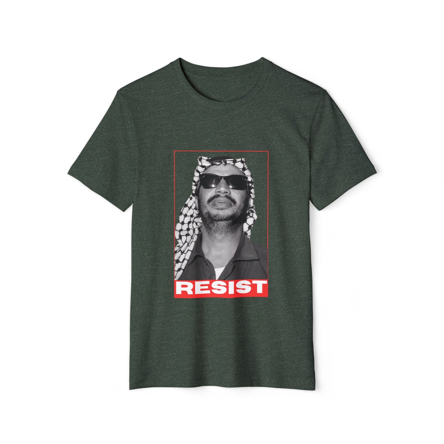 Arafat Icon Recycled Organic T-Shirt | Palestinian Resistance